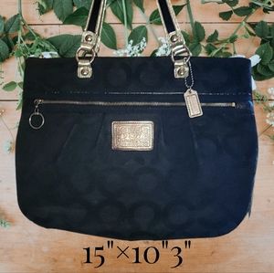 Coach black sig poppy